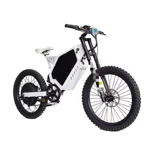Vélo électrique Super 73 puissant de 6000 W, cadre en aluminium de qualité exceptionnelle, autonomie de 60 km, blanc + noir, tout-terrain - Product Image 1
