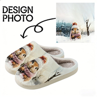 Chaussures personnalisées confortables et tendance à imprimé animal, bout rond, semelle extérieure en TPR, tige en jacquard, toutes saisons, antidérapantes, intérieur/extérieur
