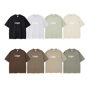 เสื้อยืดผู้ชายคุณภาพสูง ผ้าฝ้าย 100% 290gsm เสื้อยืดโอเวอร์ไซส์แบบยูนิเซ็กซ์ สไตล์ฮิปฮอป พิมพ์ลายโลโก้แบบพัฟฟ์ สำหรับผู้ชาย - Product Image 2