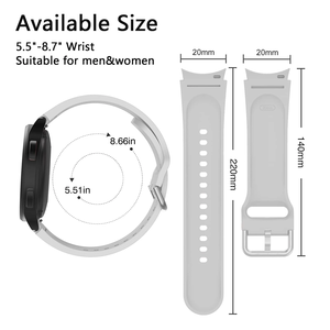 Reloj inteligente de silicona, pulsera deportiva, <span class=keywords><strong>Galaxy</strong></span> <span class=keywords><strong>Watch</strong></span> <span class=keywords><strong>4</strong></span>, Banda Clásica de 42mm y <span class=keywords><strong>46mm</strong></span> - Product Image 5