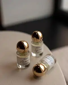 Botol Kemasan Parfum Mewah Kosong Bentuk Silinder Portabel 15Ml 30Ml