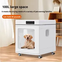 Sèche-cheveux intelligent 100L alimenté par courant alternatif pour chats et chiens, boîte de séchage pliable portable, température constante, souffleur d'eau, séchage à l'air, breveté