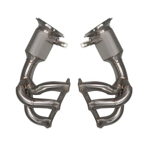 ออกแบบมาเพื่อประสิทธิภาพสูง ท่อไอเสียรถยนต์สแตนเลสแบบตรงสำหรับ Porsche 991 GT3 4.0T ปี 2018-2021 พร้อมท่อร่วมไอเสีย - Product Image 6