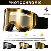 Lunettes de ski personnalisées par le fabricant, protection UV400, verres photochromiques, lunettes de sport pour la neige, lunettes de snowboard polarisées