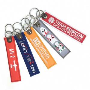 Cheap Gift Key Chain Personalized Embroidery Patch Tag Promotional - Product Image 1