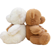 Boneka beruang Teddy Mini kualitas tinggi, mainan beruang kecil dengan ikatan simpul, boneka Plushie, mainan boneka beruang Teddy kustom