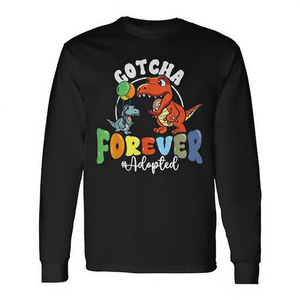 Camiseta de manga larga Trex Dino Gotcha Forever, Día de la Adopción, Familia de adoptantes - Product Image 2