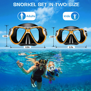 XIALE Premium tüplü dalış maskesi optimum sualtı görüş anti-sis özelliği için kristal berraklıkta cam lensler maksimum konfor - Product Image 6