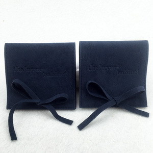 Custom Logo Made Suede <b>Envelope</b> Pouch With Insert Cards Velvet Jewelry Ring Necklace <b>Gift</b> Packaging Bag - Product Image 2
