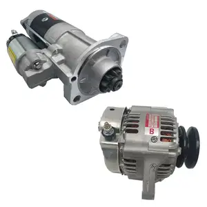 Assy do acionador de partida do motor Kubota 688 2403 1105 PC 56 NV94 de arrancar o motor e alternador gerador