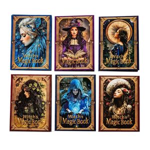 Grand <span class=keywords><strong>livre</strong></span> magique de sorcière réaliste 3D vintage, papier de décoration pour Halloween, thème de <span class=keywords><strong>la</strong></span> magie sombre du jardin - Product Image 6