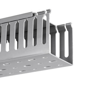 절연 및 환경 친화적 인 슬롯 트렁킹 40*80 트렁킹 와이어 및 케이블 러너 케이블 분배 트렁킹 - Product Image 3