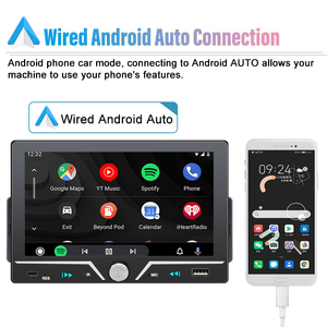 7001cp 7inch duy nhất trục chính trong xe có dây Carplay 1din đài phát thanh xe MP5 Máy nghe nhạc Carplay Android tự động gương liên kết Xe Máy nghe nhạc - Product Image 3