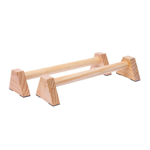Supporto <span class=keywords><strong>Push</strong></span>-<span class=keywords><strong>Up</strong></span> in legno a doppia asta a forma di H personalizzato Calisthenics manubrio a barre parallele a piè di prodotto - Product Image 5