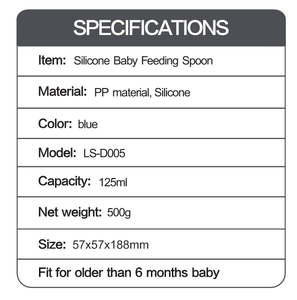 อาหารเกรดซิลิโคนช้อนป้อนเดินทางทารกขวดนมบีบขวดนม - Product Image 4