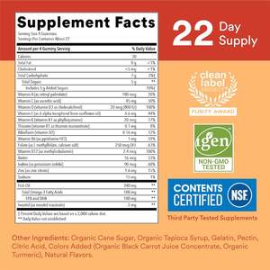 Anak-anak Multivitamin Gummies Omega 3 minyak ikan (DHA) <span class=keywords><strong>Vitamin</strong></span> D3 c <span class=keywords><strong>Vitamin</strong></span> B12 B6 <span class=keywords><strong>Vitamin</strong></span> a <span class=keywords><strong>k</strong></span> seng Multivitamin suplemen - Product Image 3