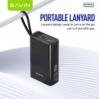 BAVIN usine PC1097S 22.5W charge rapide LED affichage numérique 20000mah petite batterie externe portable pour téléphone