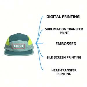 Casquette de sport d'extérieur 5 panneaux en nylon brodée pour la pêche, personnalisable, idéale pour le camping - Product Image 6