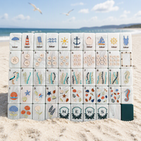 Tuiles de Mahjong américaines en acrylique Green Coast de qualité supérieure, 160 pièces, coffret cadeau pour la maison, pour le divertissement et les jeux de société