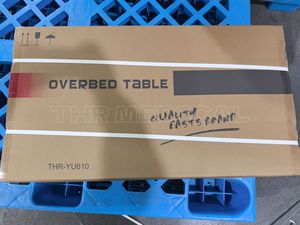 THR-YU610 Krankenhaus verstellbarer ABS-Überbett tisch mit Rollen Patienten-Esstisch zum Verkauf - Product Image 2
