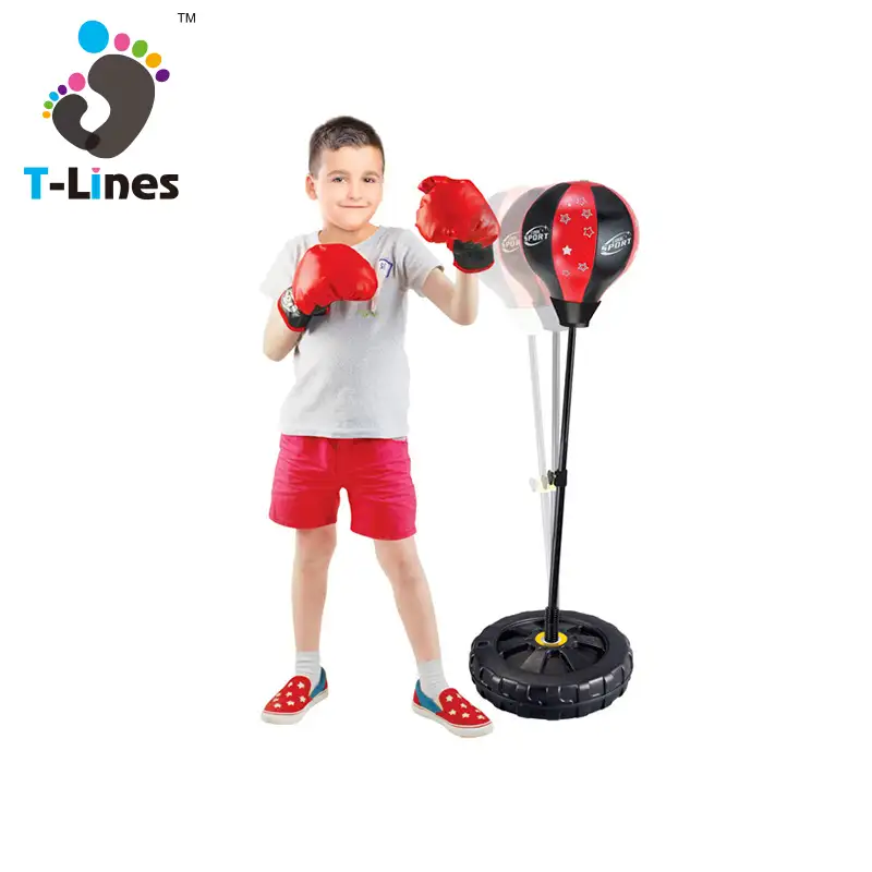 Exercise game punching ball kids inflatable boxing toy set