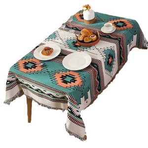 Tovaglie e <span class=keywords><strong>Copritavolo</strong></span> Jacquard Tribali Moderni del Sud-Ovest con Nappe, Tessuti, per Tavoli Rettangolari, Lavabili, Ideali per Campeggio - Vendita all'Ingrosso - Product Image 5
