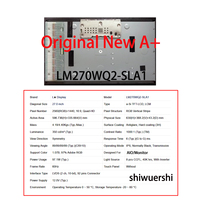 شاشة LCD جديدة أصلية مقاس 27 بوصة بدقة 2560*1440 LVDS 92pins M270DAN07.1 MV270QHB NX4 LM270WQ2 SLA1 LM270WQ4 S1A1 ME270QHM NX4 G270QAN01.3
