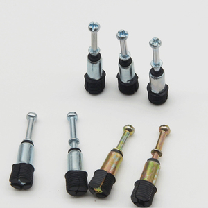 Iron Three-in-One Connecting <b>Rod</b> Wardrobe Cabinets Quick-Assembly <b>Plastic</b> <b>Rods</b> Self-Tapping Furniture; Two-in-One Self-Tapping - Product Image 1