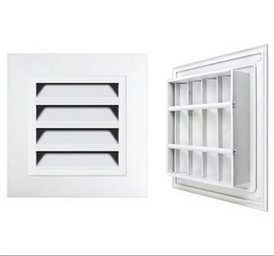 Fenêtre <span class=keywords><strong>d</strong></span>'admission <span class=keywords><strong>d</strong></span>'<span class=keywords><strong>air</strong></span> frais à lamelles fixes en alliage <span class=keywords><strong>d</strong></span>'aluminium, respirante et étanche pour l'extérieur - Product Image 5