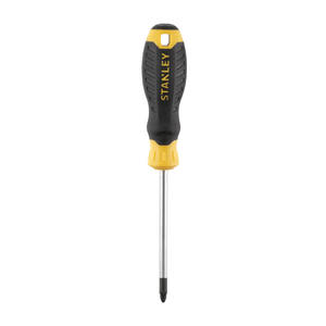 Tournevis Stanley Pozidriv 6 en 1 avec poignée ergonomique noire et jaune - Product Image 1