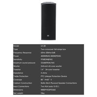 Sistema de Altavoces DBK Dj, Dos Vías, Rango Completo, Caja de 8 Pulgadas, Columna Line Array, Subwoofer Activo de 18 Pulgadas, 400W RMS/800W