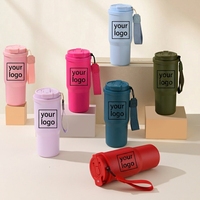 Tasse à café de voiture en acier inoxydable, isolée sous vide, minimaliste, portable, pour thé aux fleurs, double usage paille et infuseur à thé, cadeau personnalisé