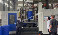 Máquina de moldeo por soplado por extrusión para bidones químicos de 220 l y tambores de doble anillo en HDPE