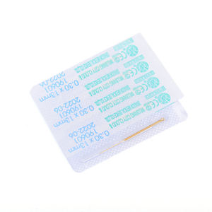 Paquete <span class=keywords><strong>de</strong></span> papel desechable <span class=keywords><strong>de</strong></span> dialisia Individual estéril, <span class=keywords><strong>agujas</strong></span> <span class=keywords><strong>de</strong></span> <span class=keywords><strong>acupuntura</strong></span> chapadas en <span class=keywords><strong>oro</strong></span> completo - Product Image 3