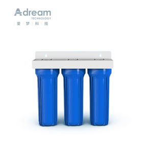 10 inç 1/2 "3/4" pirinç giriş/çıkış portu mavi/şeffaf/beyaz su filtre yuvası - Product Image 5