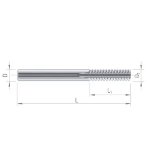 DIXI-Herramientas de fresado, cortadores para materiales compuestos, extremo de molino CNC, mecanizado de Metal, torno