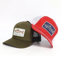 Casquette Trucker 112 pour Hommes, Style Vintage Américain, avec Dos en Maille Respirante, Réglable, Patch Personnalisé, pour la Pêche en Extérieur, Vente en Gros