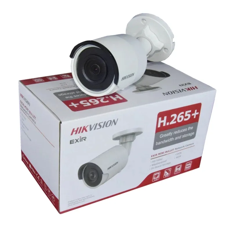 Dahua orijinal HIK İngilizce sürüm IPC-HFW2831S-S-S2(3.6MM) siyah 4MP POE ağ Bullet gözetim CCTV ip kamera