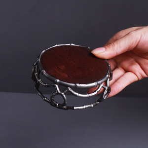 Ancient Fence Imitation Stone Surface Tin Teapot Holder Cup Coaster Tea Set Teaware Cup Coaster Base - Product Image 2
