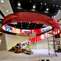 Pantalla LED Flexible para Interiores X,X OEM Personalizada, Pantalla LED Curva Suave para Publicidad Interior Especializada