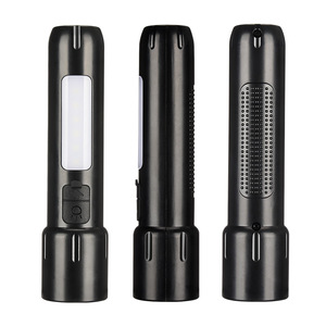 Linterna LED Recargable con Luz de Trabajo Lateral, Zoom Telescópico, 10W, Lámpara Portátil para Camping - Product Image 1
