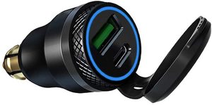 Booster DIN H ella à double port USB, QC 3.0, Charge rapide, <span class=keywords><strong>adaptateur</strong></span> d'alimentation, étanche, pour <span class=keywords><strong>moto</strong></span>, nouveau - Product Image 2