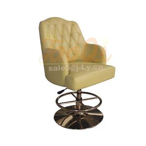 K1080 chaise <span class=keywords><strong>de</strong></span> Casino en cuir PU <span class=keywords><strong>de</strong></span> haute qualité, siège <span class=keywords><strong>de</strong></span> Bar en métal chromé OEM, réglable et pivotant - Product Image 1