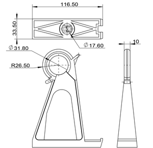 전기선 부속품용 알루미늄 합금 걸이형 앵커링 서스펜션 클램프 폴 브래킷 - Product Image 2