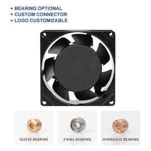 Ac8038 80x80x38mm trục quạt làm mát <span class=keywords><strong>110V</strong></span>/<span class=keywords><strong>220V</strong></span> Điện điện biến tần tản nhiệt cho up Trạm Sạc khí thải thông gió OEM - Product Image 3