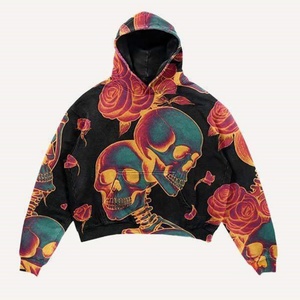 Nuova Felpa Oversize Unisex Estiva con Stampa 3D Teschio Scuro Ricamato Stile High-Street, di Tendenza, Taglie S-6XL, Personalizzabile, Vendita all'Ingrosso - Product Image 4