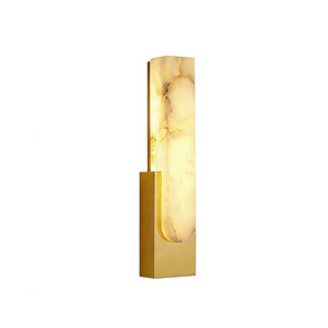 Copper Spanish Marble Wall <b>Lamp</b> Led <b>Warm</b> Light Modern Bedroom Living Room Hallway Lighting - Product Image 5