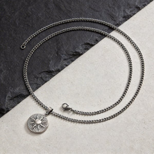 Collar con Colgante de Sol, Joyería Celestial Vintage a la Moda, Resistente al Agua, Chapado en Oro de 18K, Acero Inoxidable 316L, para Mujer - Product Image 6