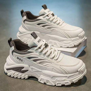 Zapatillas Deportivas para Hombre WDC, Blancas, de Malla, de Caña Baja y Tacón Medio, Estilo Casual - Product Image 1