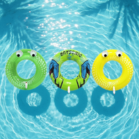 Anneau de natation gonflable portable en PVC écologique pour enfants avec jouet de piscine léger au pistolet à eau pour le plaisir de l'été